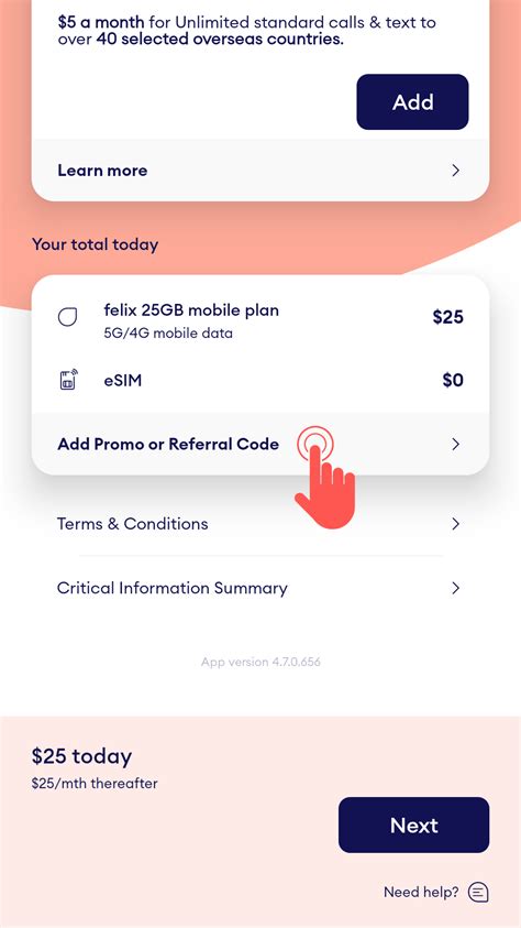 sign up and activation : felix Mobile.
